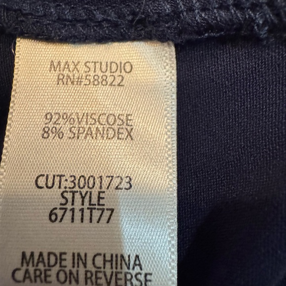 Max Studio Navy Swing Tunic - Picture 3 of 4